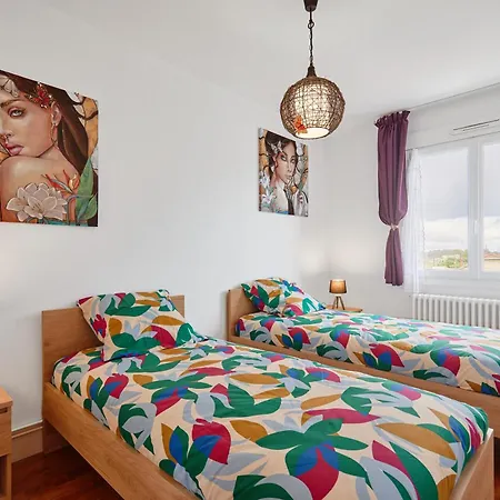 Les Hirondelles - 2 Chambres, 3 Lits, Climatisation Et Balcon * Bourg-en-Bresse